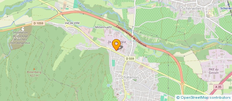 localisation de l'entreprise SCI COBO  CHATENOIS