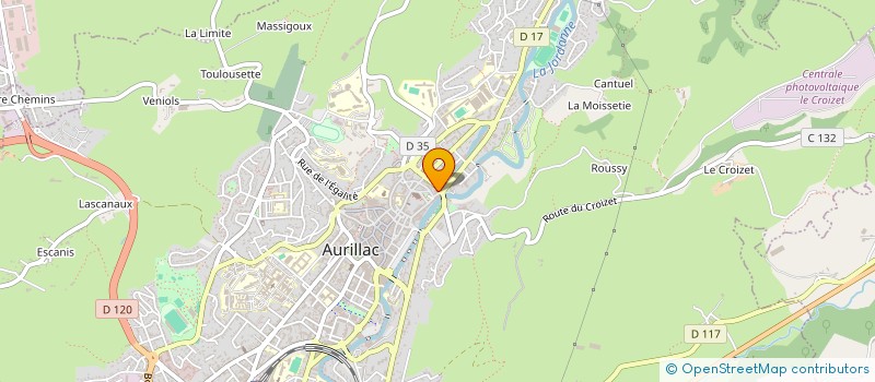 localisation de l'entreprise SCI COBOIS à AURILLAC
