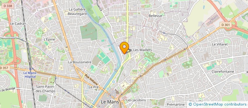 localisation de l'entreprise SCI  COBRIGE  LE MANS