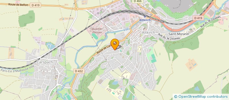 localisation de l'entreprise SCI COBU  OBERMORSCHWILLER