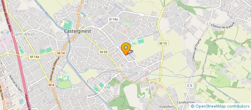 localisation de l'entreprise SCI COC  CASTELGINEST