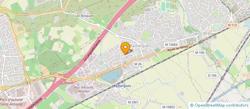 localisation de l'entreprise SCI COCA à BAILLARGUES