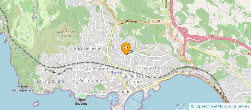 localisation de l'entreprise SCI COCA à BANDOL