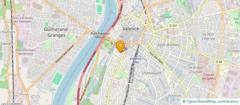 localisation de l'entreprise SCI COCAB à VALENCE