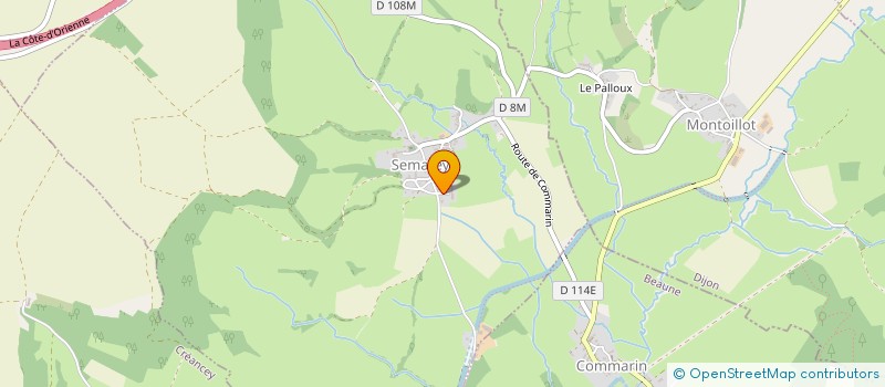 localisation de l'entreprise SCI COCADUDA  EGUILLY