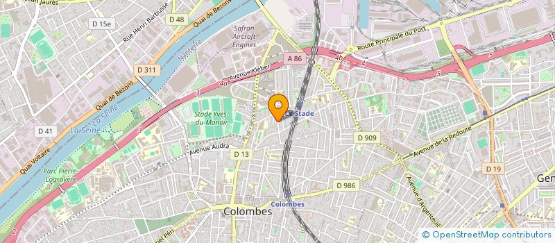 localisation de l'entreprise SCI COCARO-FOUESNANT  COLOMBES