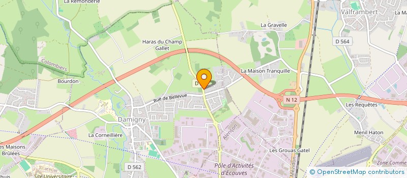 localisation de l'entreprise SCI COCAWIJU à DAMIGNY