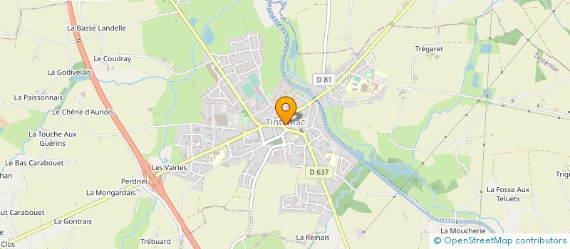 localisation de l'entreprise SCI COCB  TINTENIAC