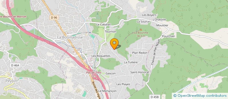 localisation de l'entreprise SCI COCCINCO  LA BOUILLADISSE