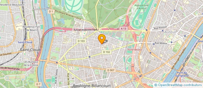 localisation de l'entreprise SCI COCCINELLE à BOULOGNE-BILLANCOURT