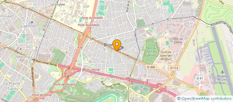 localisation de l'entreprise SCI COCCINELLE  BRON