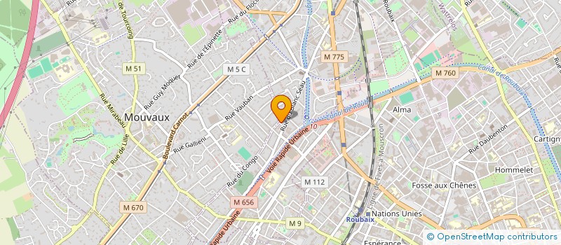 localisation de l'entreprise SCI COCCINELLE I  TOURCOING