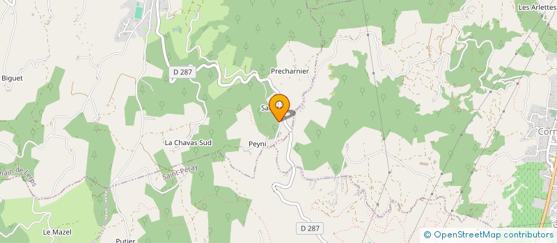 localisation de l'entreprise SCI COCHAM  SAINT-ROMAIN-DE-LERPS