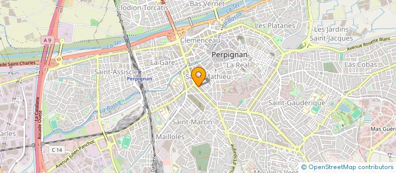 localisation de l'entreprise SCI COCHAUX  PERPIGNAN