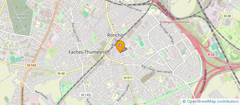 localisation de l'entreprise SCI COCHET  RONCHIN