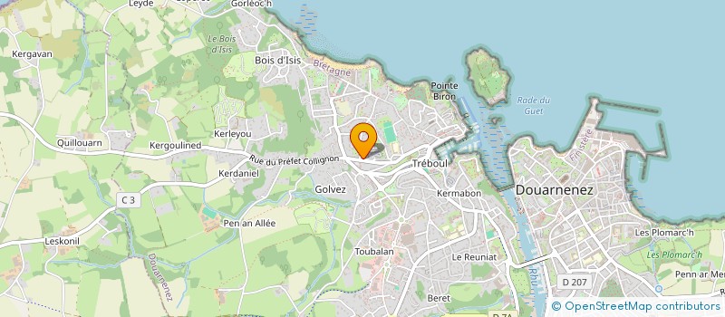 localisation de l'entreprise SCI COCHINARD  DOUARNENEZ