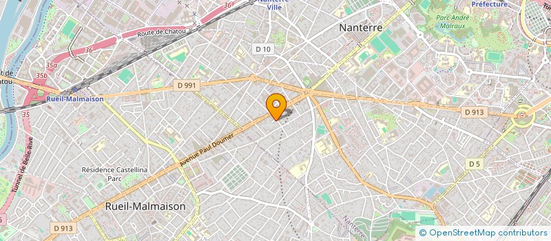 localisation de l'entreprise SCI COCHINI DELILLE  NANTERRE