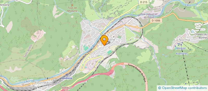 localisation de l'entreprise SCI COCITI  MODANE