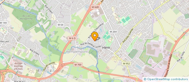 localisation de l'entreprise SCI COCLELOU  HEM