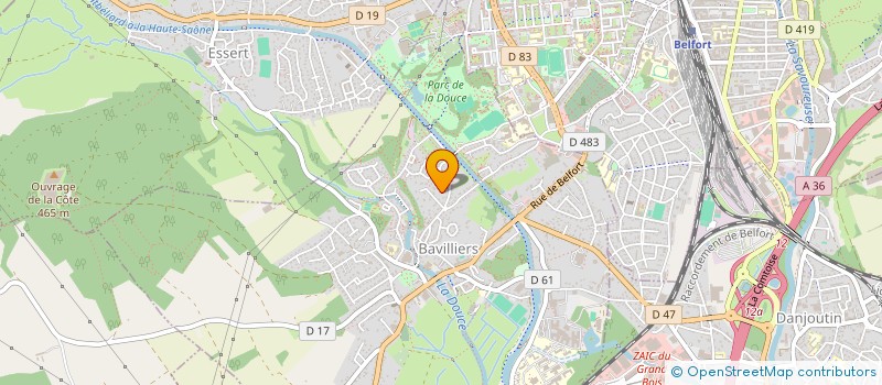 localisation de l'entreprise SCI COCO  BAVILLIERS
