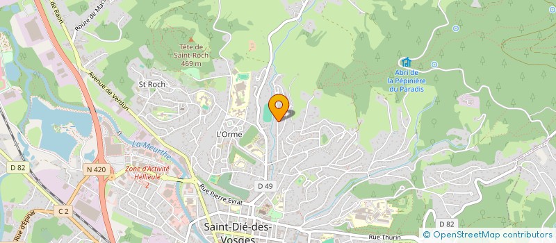 localisation de l'entreprise SCI COCO DES ORFEVRES à SAINT-DIE-DES-VOSGES