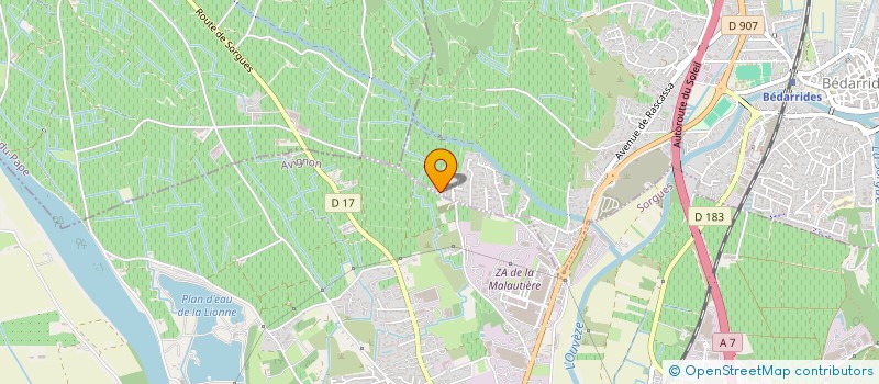 localisation de l'entreprise SCI COCON  BEDARRIDES