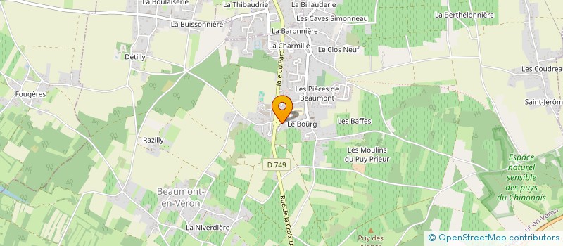 localisation de l'entreprise SCI COCOON  BEAUMONT-EN-VERON