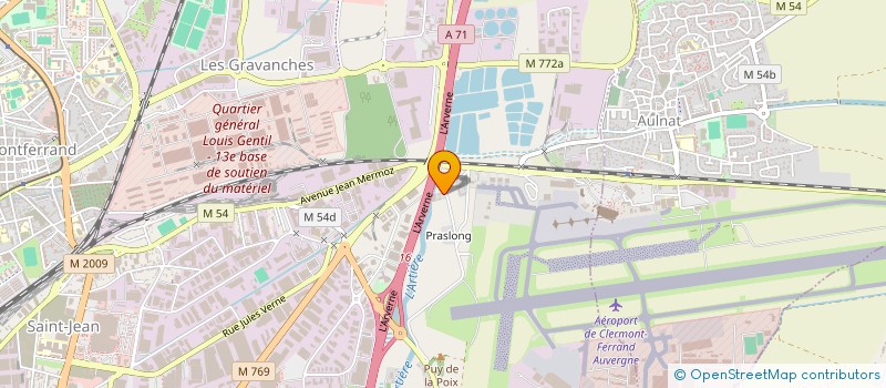 localisation de l'entreprise SCI COCTEAU  AULNAT