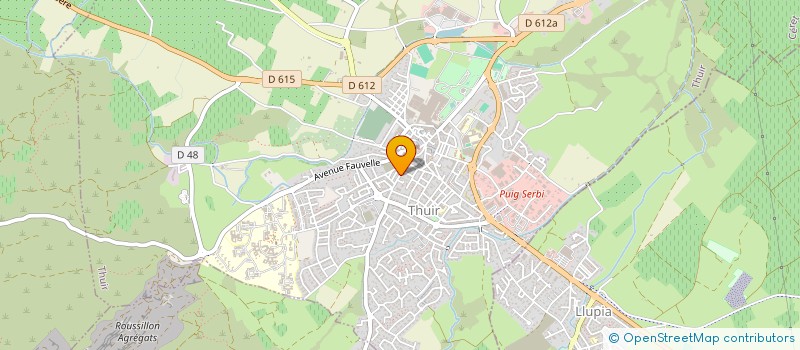 localisation de l'entreprise SCI CODA  THUIR