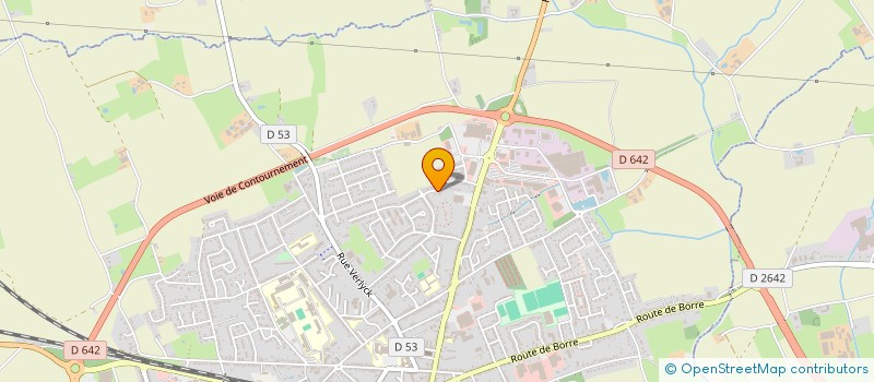 localisation de l'entreprise SCI CODA  HAZEBROUCK