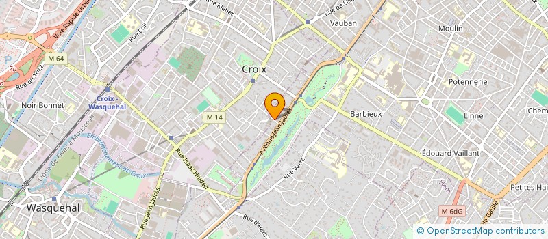 localisation de l'entreprise SCI CODA  ROUBAIX