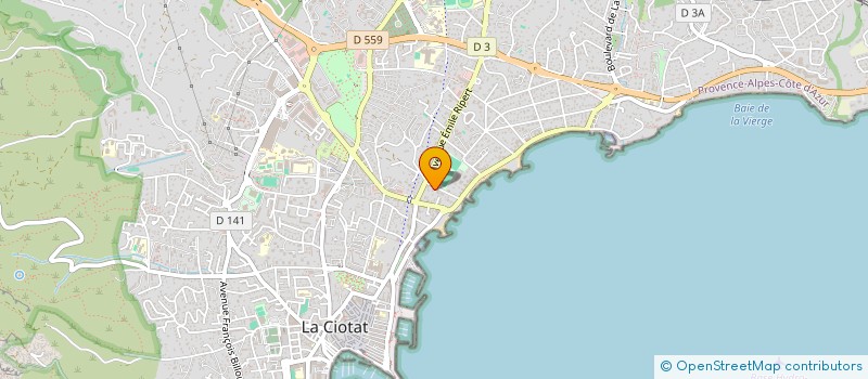 localisation de l'entreprise SCI CODA  LA CIOTAT