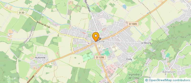 localisation de l'entreprise SCI CODA  DOUVAINE