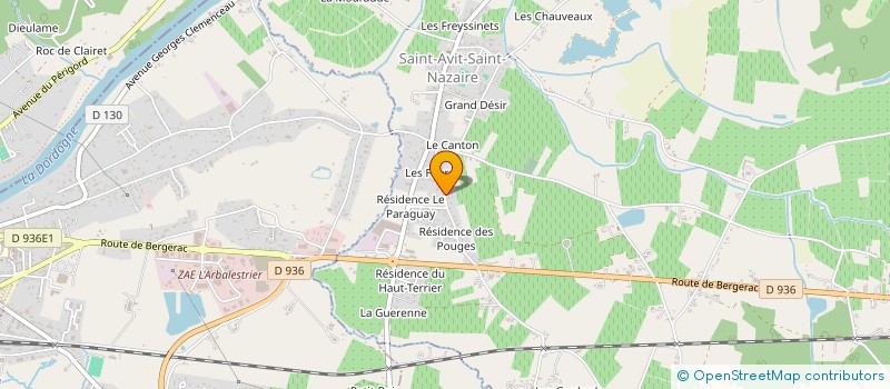 localisation de l'entreprise SCI CODAX - IMMOBILIER  SAINT-AVIT-SAINT-NAZAIRE