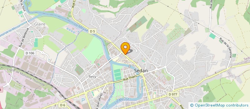 localisation de l'entreprise SCI CODE  SEDAN