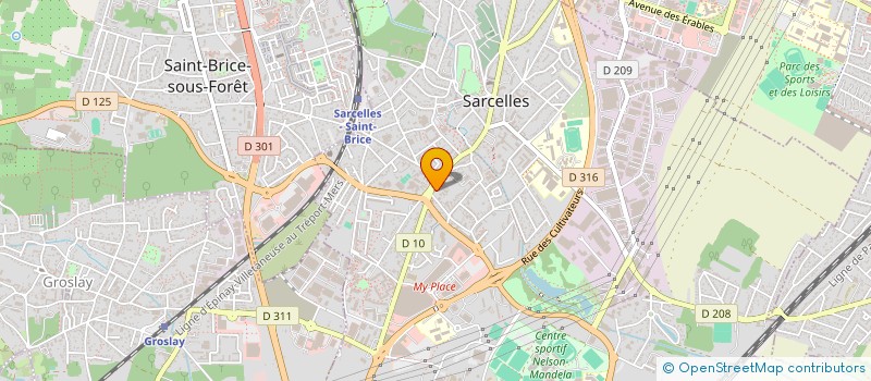 localisation de l'entreprise SCI CODHOR à SARCELLES