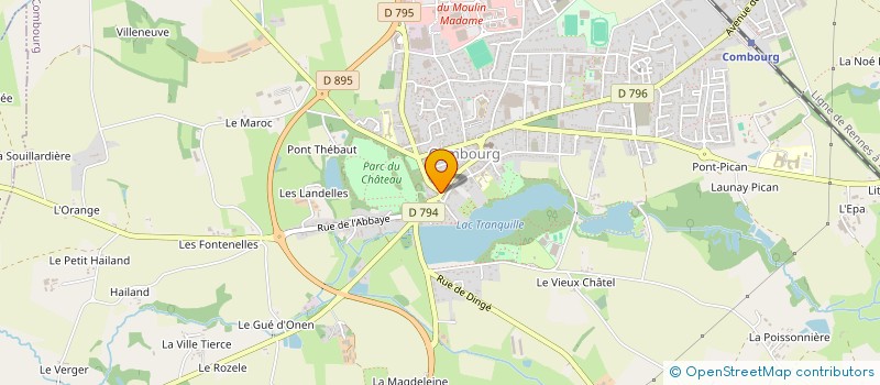 localisation de l'entreprise SCI CODI  COMBOURG