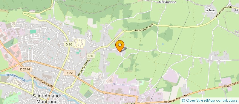 localisation de l'entreprise SCI CODORO  SAINT-AMAND-MONTROND