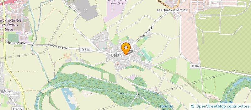 localisation de l'entreprise SCI CODY à BALAN