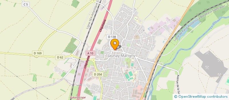 localisation de l'entreprise SCI COEBER  JAUNAY-MARIGNY