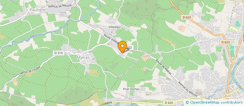 localisation de l'entreprise SCI COEFF4  MALRAS