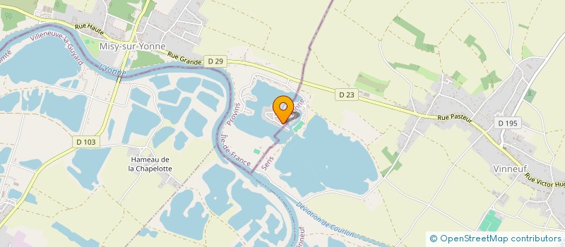 localisation de l'entreprise SCI COELHO  MISY-SUR-YONNE