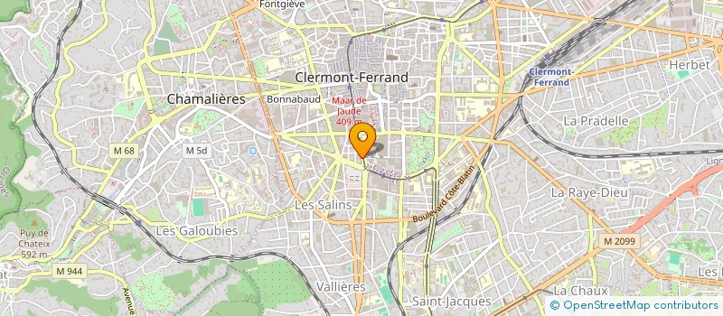 localisation de l'entreprise SCI COELLI  CLERMONT-FERRAND