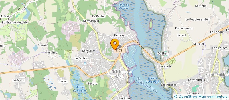 localisation de l'entreprise SCI COET AN MANE  LA TRINITE-SUR-MER