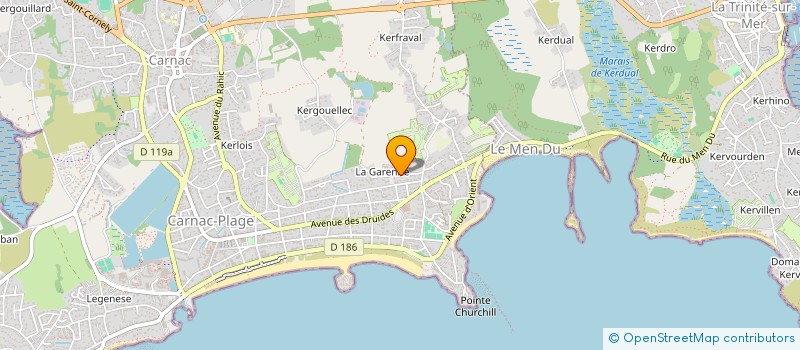 localisation de l'entreprise SCI COET ER LANN  CARNAC