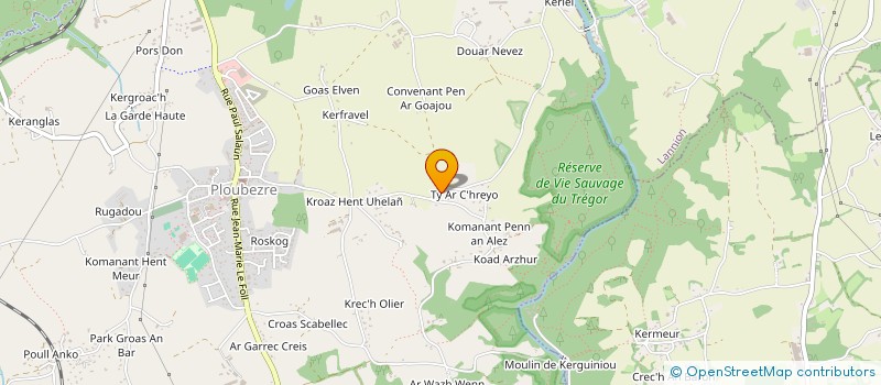 localisation de l'entreprise SCI COET-FREC  PLOUBEZRE