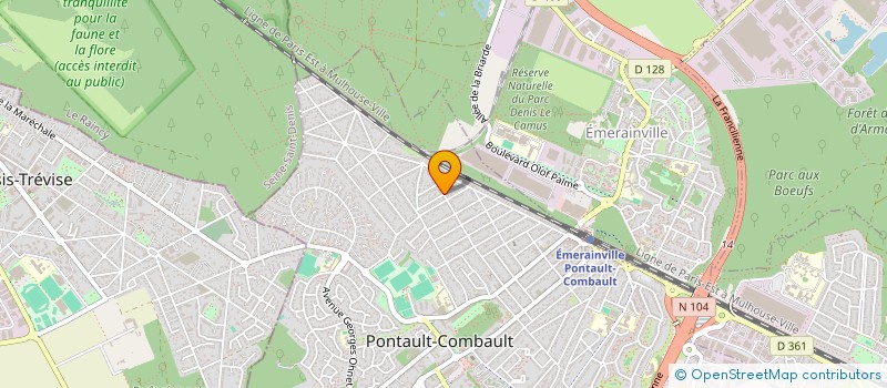 localisation de l'entreprise SCI COEUILLY  PONTAULT-COMBAULT