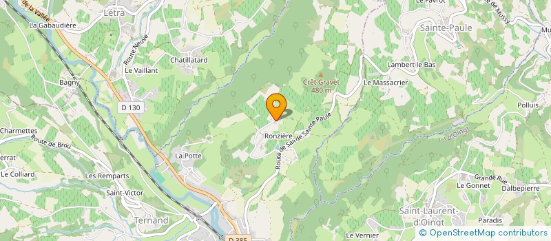 localisation de l'entreprise SCI COEUR  TERNAND