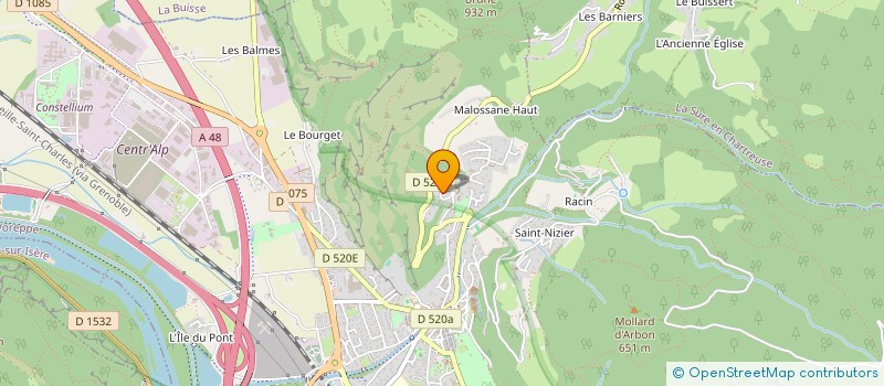 localisation de l'entreprise SCI COEUR CARTON  VOREPPE