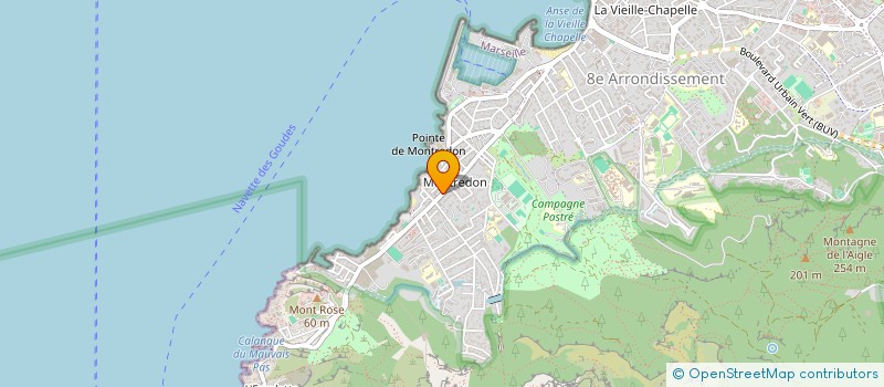 localisation de l'entreprise SCI COEUR D'ILOT à MARSEILLE 8
